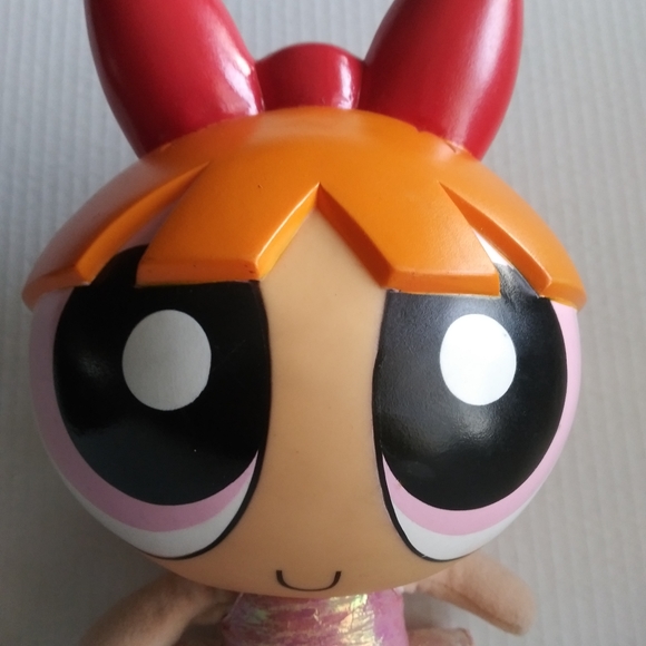 Power Puff Girls Blossom Doll Cartoon Network 12” plastic head and plush body - Picture 3 of 16